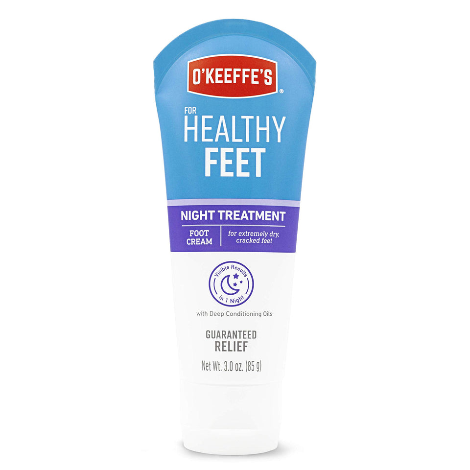 O'Keeffe's Healthy Feet Night Treatment Foot Cream, 3.0 Ounce Tube, (Pack of 1)