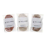 Heliums Sandy Blonde Thin 2mm Hair Elastics, Color Match Hair Ties for Fine Hair, 1.75 Inch Standard Size - 40 Count