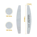 Nail Files and Buffer, Professional Manicure Tools Kit 150 150 Grit Double Sided Washable 10 Nail File Set