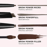 IT Cosmetics Brow Power Micro, Universal Taupe - Universal Eyebrow Pencil - Mimics the Look of Real Hair - Budge-Proof Formula - Built-in Spoolie - 0.017 oz