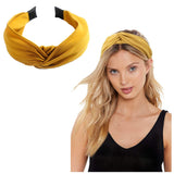 6PCS Top Knot Headband for Women Wide Knotted Headbands Twist Turban Headwrap Elastic Hair Band Fashion Hair Accessories for Women Girls Children
