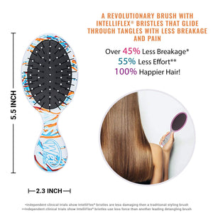 Wet Brush Osmosis Mini Detangler - Flowing Coral - Detangling Travel Hair Brush - Ultra-Soft IntelliFlex Bristles Glide Through Tangles with Ease - Protects Against Split Ends and Pain-Free
