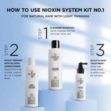 Nioxin System 1 Cleanser Shampoo, Natural Hair with Light Thinning, 33.8 oz