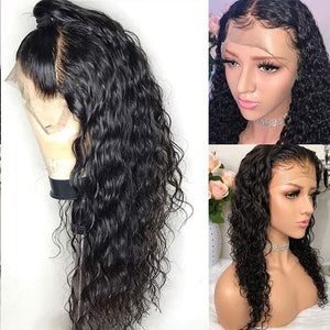 Nadula Brazilian Water Wave Human Hair 13×4 Lace Front Wigs For Women 100% Unprocessed Virgin Wavy Human Hair Wig 150% Density Pre Plucked With Baby Hair (14inch)