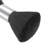 Vtrem 2 Pack Barber Brush Neck Duster Professional Large Hairbrush Ultra Soft Salon Shaving Brush for Face and Neck, Black & Brown