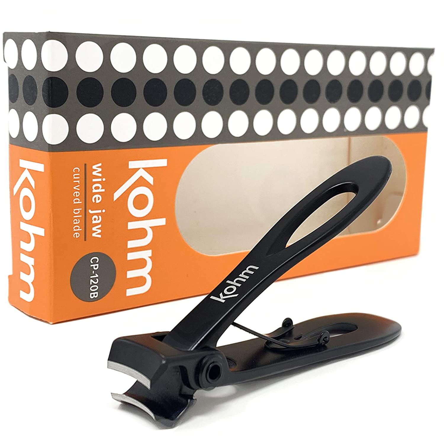 Kohm Nail clippers for Thick Nails - Heavy Duty, Wide Mouth