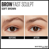 Maybelline Brow Fast Sculpt, Shapes Eyebrows, Eyebrow Mascara Makeup, Soft Brown, 0.09 Fl. Oz.