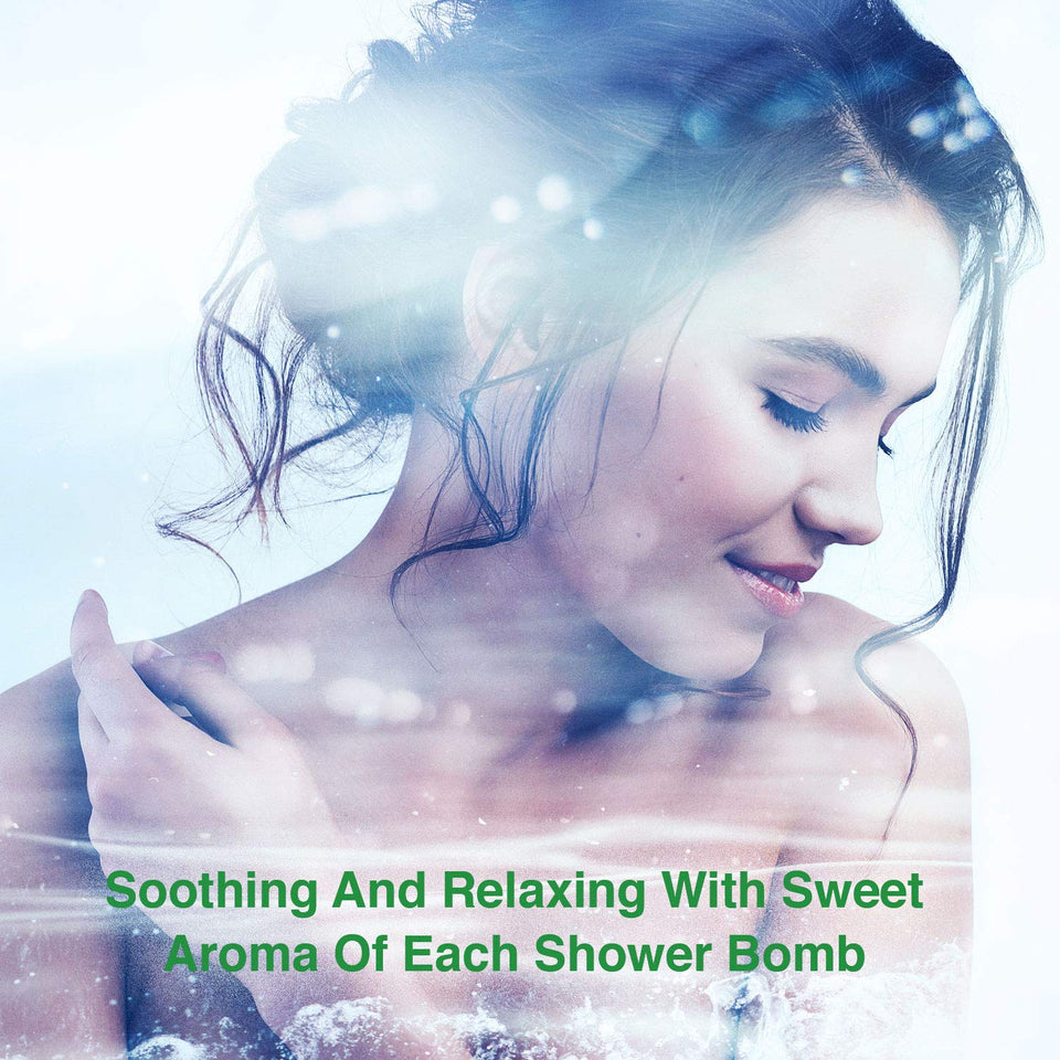 Viebeauti Shower Steamers, Eucalyptus Scented Aromatherapy Shower Steamers, Shower Bomb, Aromatherapy Vapor Steam Tablets