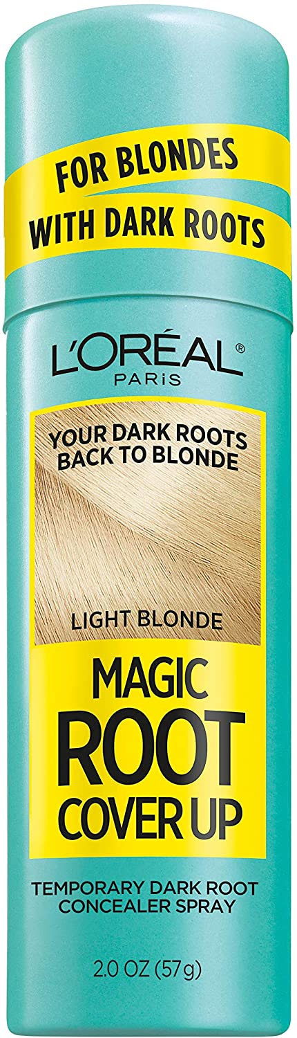 L'Oreal Paris Magic Root Cover Up Hair Color Magic Root Cover Up Concealer Spray For Blondes with Dark Roots, Ammonia and Peroxide Free, Light Blonde, 2 fl. oz.