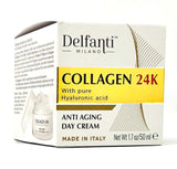 Delfanti Milano • COLLAGEN 24K • Anti-Aging DAY AND NIGHT BUNDLE • with pure Hyaluronic Acid • Made in Italy