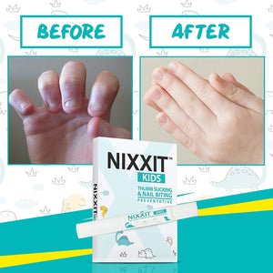 NIXXIT Nail Biting Treatment for Kids - Stop Thumb Sucking for Kids, Toddlers, Children - No Bite Nail Polish Pen - Non Glossy - Bitter Taste - Safe & Effective Solution - Paraben Free