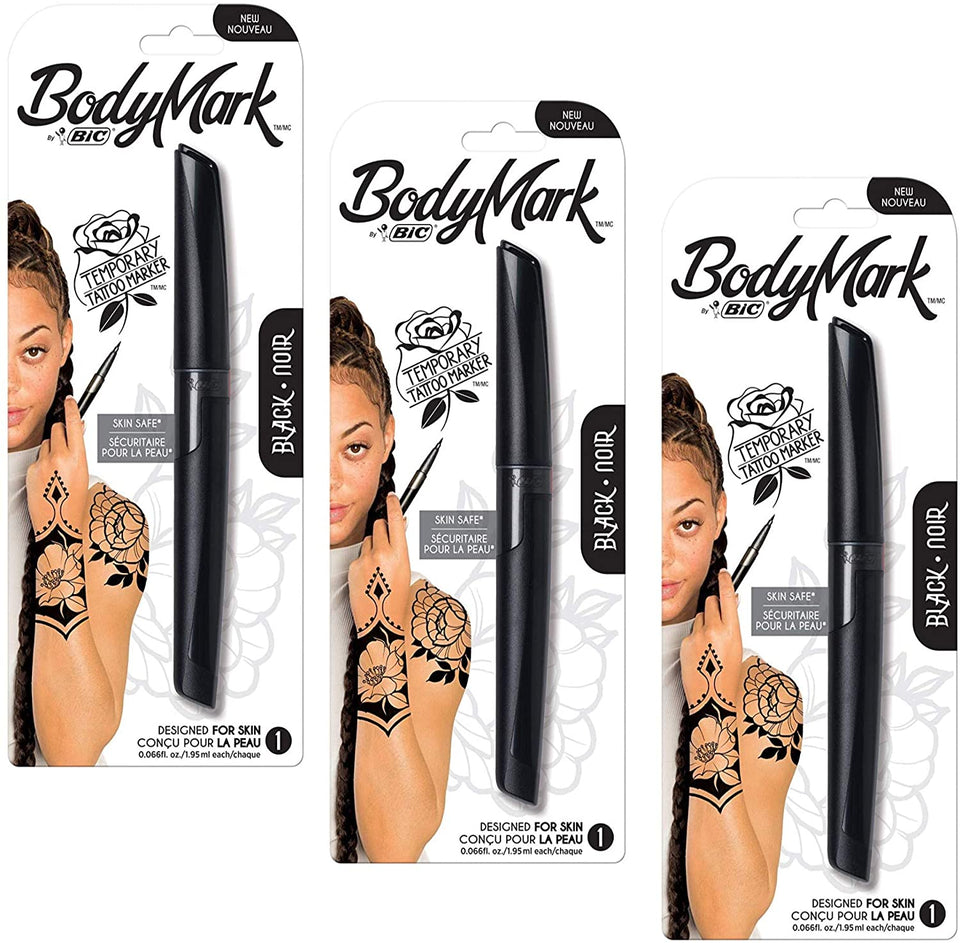 Bic BodyMark Temporary Tattoo Markers - 3 Pack