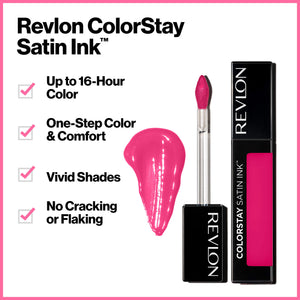 Revlon ColorStay Satin Ink Liquid Lipstick, Longwear Rich Lip Colors, Formulated with Black Currant Seed Oil, 013 Holy Pumpkin, 0.17 fl. oz.