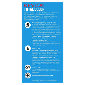 Revlon Total Color Permanent Hair Color, Clean and Vegan, 100% Gray Coverage Hair Dye, 53 Medium Golden Brown, 3.5 oz