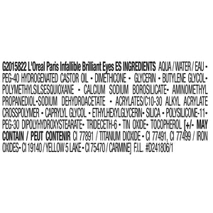 L'Oreal Paris Brilliant Eyes Shimmer Liquid Eye Shadow, Longwearing Lasting Shimmer, Crease Resistant, Flake-Proof, Precision Applicator, Quick Dry, Non-Greasy, String of Pearls, 0.1 Oz.