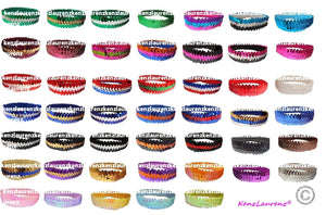 12 Sequin Headbands U PICK (Available in LOTS of COLORS) Elastic Stretch Sparkly Fashion Headband for Teens Girls Women Softball Pack Volleyball Basketball Dance Set Sports Teams Store By Kenz Laurenz (Black)