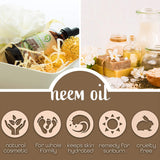 Organic Neem Oil For Skin - Neem Oil for Hair, 100% Pure Neem Oil Cold Pressed Moisturizer Neem Oil for Essential Oil Mixing Neem Oil Organic Massage Oil 4 oz