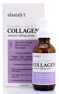 Collagen Lifting, Plumping, Firming Serum Anti-Aging Collagen Serum for Face Improves Elasticity, Evens Skin Tone, Plumps, Lifts Sagging Skin Non-Greasy Wrinkle Serum By Elastalift (1.7oz)