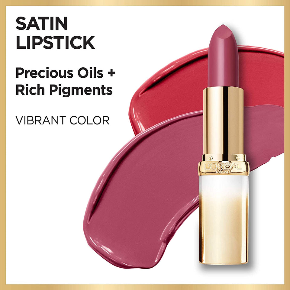 L'Oreal Paris Age Perfect Satin Lipstick with Precious Oils, 200 Pink Petal, 0.13 Ounce