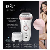 Braun Epilator Silk-épil 9 9-720, Hair Removal for Women, Wet & Dry, Womens Shaver & Trimmer, Cordless, Rechargeable