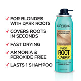 L'Oreal Paris Magic Root Cover Up Hair Color Magic Root Cover Up Concealer Spray For Blondes with Dark Roots, Ammonia and Peroxide Free, Light Blonde, 2 fl. oz.