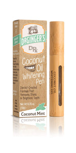 Dr. Ginger's Coconut Oil Tooth Whitening Pen, 0.35 oz, 1 Count - Coconut Mint Flavor