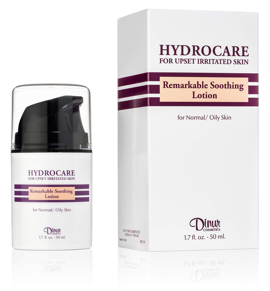 Dinur Cosmetics HYDROCARE collection bundle duo consisting of Remarkable Soothing Cream for Normal to Dry Skin and Remarkable Soothing Lotion for Normal to Oily Skin