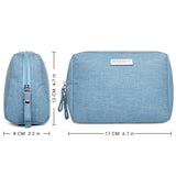 Small Makeup Bag for Purse Travel Makeup Pouch Mini Cosmetic Bag for Women Girls (Small, Sky Blue)