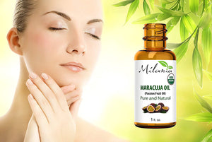 Premium Organic Maracuja Oil 100% Pure Virgin Passion Fruit Oil, 1 fl. oz Cold-Pressed Extracted Aceite de Marula Unrefined