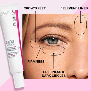 StriVectin Anti-Wrinkle Intensive Eye Cream Concentrate for Wrinkles PLUS, Targets Crow's Feet, Firmness, Puffiness & Dark Circles,White, 0.25 Fl oz
