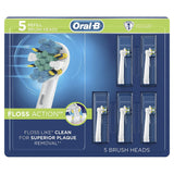 Oral-B FlossAction Electric Toothbrush Replacement Brush Heads, 5 Count
