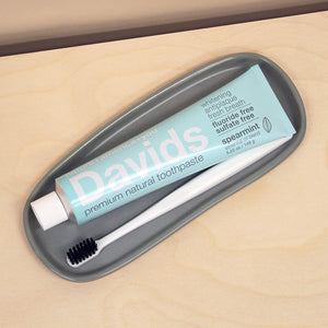 Davids Natural Toothpaste, SPEARMINT, Whitening, Antiplaque, Fluoride Free, SLS Free, 5.25 OZ Metal Tube, Tube Roller Included