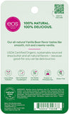 eos USDA Organic Lip Balm - Vanilla Bean | Lip Care to Nourish Dry Lips | 100% Natural and Gluten Free | Long Lasting Hydration | 0.25 oz