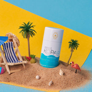 Kopari Aluminum-Free Deodorant Beach | Non-Toxic, Paraben Free, Gluten Free & Cruelty Free Men’s and Women’s Deodorant | Made with Organic Coconut Oil | 2.0 oz