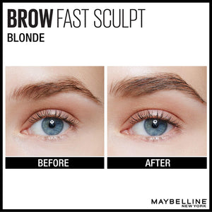 Maybelline Brow Fast Sculpt, Shapes Eyebrows, Eyebrow Mascara Makeup, Blonde, 0 09 Fl Oz