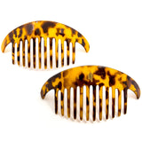 Camila Paris CP2877/2 Set of 2 French Hair Side Combs, Tokyo, Large Interlocking Combs Flexible Durable Strong Hold Hair Clips for Women, No Slip Styling Girls Hair Accessories, Made in France