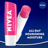 NIVEA Watermelon Lip Care - Tinted Lip Balm for Beautiful, Soft Lips, 4 Count