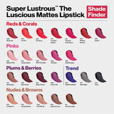 REVLON Super Lustrous The Luscious Mattes Lipstick, in Red, 026 Getting Serious, 0.74 oz