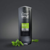 Dove Men+Care Body Wash for Men's Skin Care Extra Fresh Effectively Washes Away Bacteria While Nourishing Your Skin 18 oz 4 Count