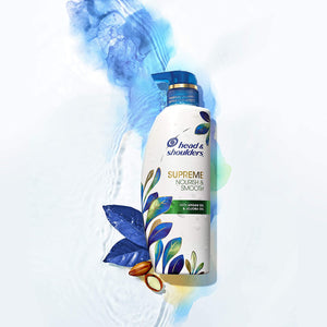 Head & Shoulders Supreme Dry Scalp Care and Dandruff Treatment Shampoo and Conditioner Bundle, with Argan and Jojoba Oil, Nourish and Smooth Hair and Scalp