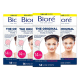 Bioré Original Deep Cleansing Blackhead Remover Pore Strips, Nose Strips for Instant Pore Unclogging, features C-Bond Technology, Oil-Free, Non-Comedogenic Use, 14 Count, 4-pack