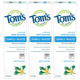 Tom's of Maine Natural with Fluoride Simply Anticavity Toothpaste White Sweet Mint, 14.1 Ounce
