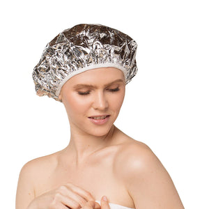 Kitsch Pro Reusable Processing Cap for Hair, Deep Conditioning Cap, Coloring Cap for Hair, Aluminum Thermic Silver Foil Cap