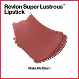 Revlon Super Lustrous Lipstick, High Impact Lipcolor with Moisturizing Creamy Formula, Infused with Vitamin E and Avocado Oil in Plum / Berry, Make Me Blush (763)