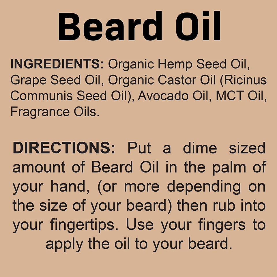 Best Beard Oil for men – Crafted Beard Oil Conditioner - Tobacco Vanilla Scent – All Natural Beard Oil and Mustache Oil – Quick Absorption – Made in the USA (TV)