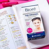 Bioré Original Deep Cleansing Blackhead Remover Pore Strips, Nose Strips for Instant Pore Unclogging, features C-Bond Technology, Oil-Free, Non-Comedogenic Use, 14 Count, 4-pack