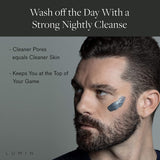 Men’s No-Nonsense Charcoal Cleanser (1.7 oz.): Unclog Pores of Oil, Dirt, and Pollution - Experience a Smooth and Fresh Face - Korean Made Grooming for the Modern Man - Reach Your Best Look with Lumin