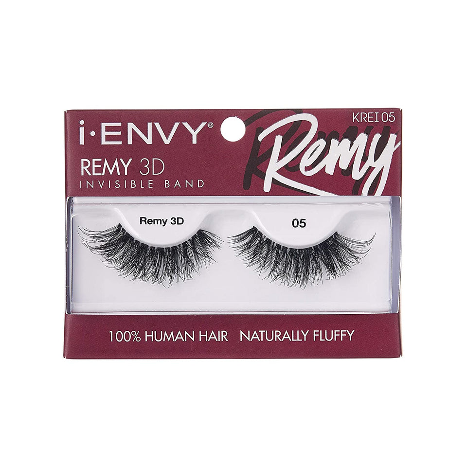 i-Envy Remy 3D Collection, Invisible Band, 100% Human Hair (3 PACK, KREI05)