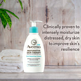 Aveeno Restorative Skin Therapy Repairing Cream with Restorative Skin Therapy Itch Relief Balm and Restorative Skin Therapy pH Balanced Body Wash