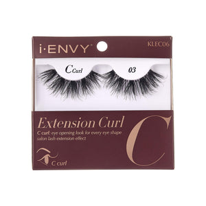 i-Envy 3 Pairs False Eyelashes C Curl Natural Lashes Salon Lash Extension Effect